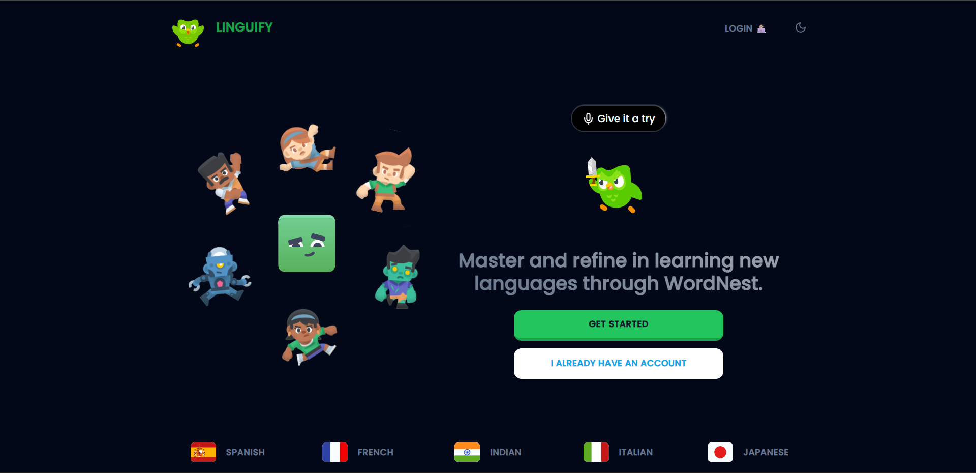 WordNest - Language Learning Platform